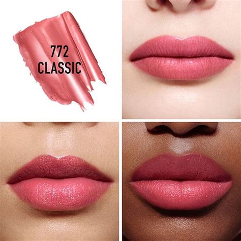 dior 772 classic satin balm|christian Dior red color.